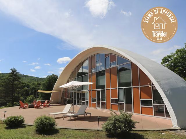 Experience the Unique Quirks of the Retro-Cool Shell House Dome Home in the Catskills